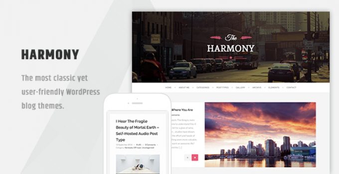 Harmony - Clean Responsive Wordpress Blog Theme