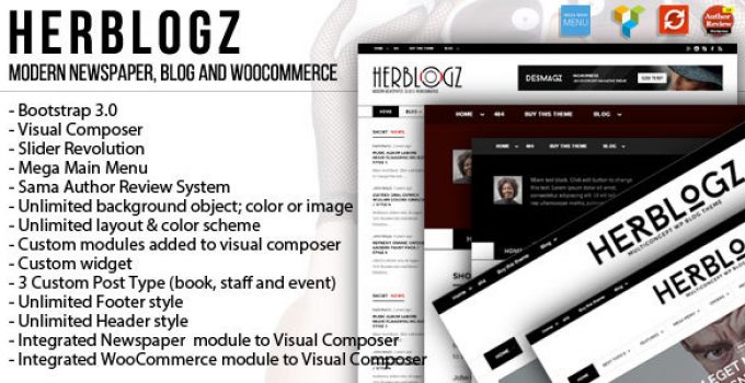HerBlogz - Clean WP Multiconcept Magazine Theme
