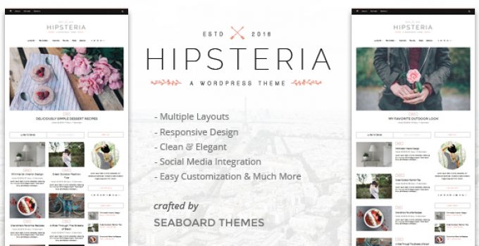 Hipsteria - A WordPress Blog Theme