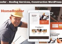 HomeRoofer | Roofing Company Services & Construction WordPress Theme