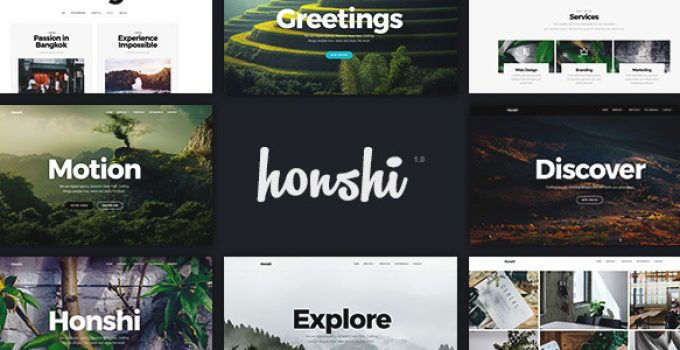 Honshi - Simple Clean WordPress Creative Portfolio Theme