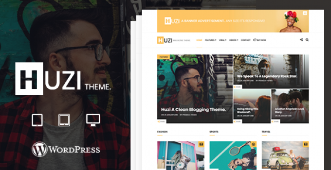 Huzi - A WordPress Blogging / Magazine Theme