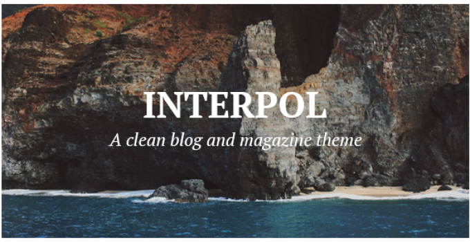 Interpol - A Clean WordPress Blog Theme