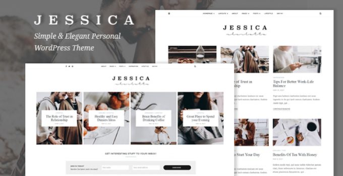 Jessica - Simple & Elegant Personal WordPress Theme