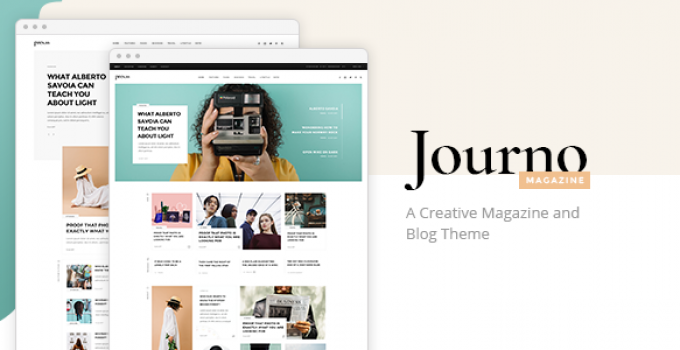 Journo - Creative Magazine and Blog Theme
