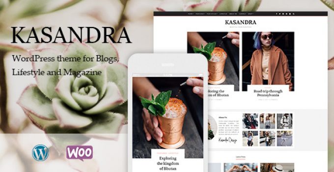 Kasandra - A Responsive WordPress Blog and Shop Theme