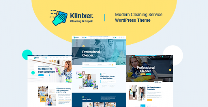 Klinixer - Cleaning Services WordPress Theme
