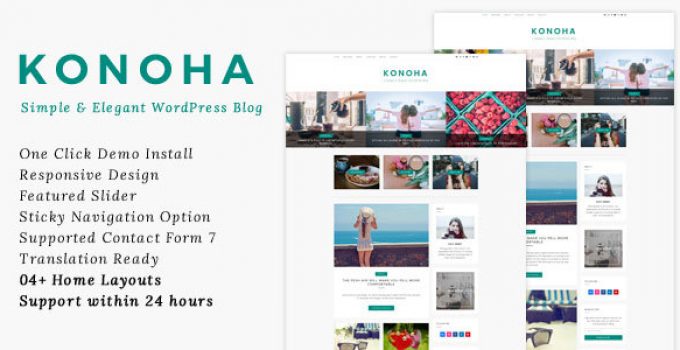 Konoha - A Simple & Elegant WordPress Blog Theme