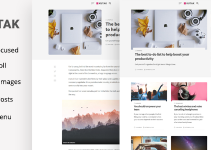 Kutak - Creative Personal Blog & Minimal Magazine WordPress Theme