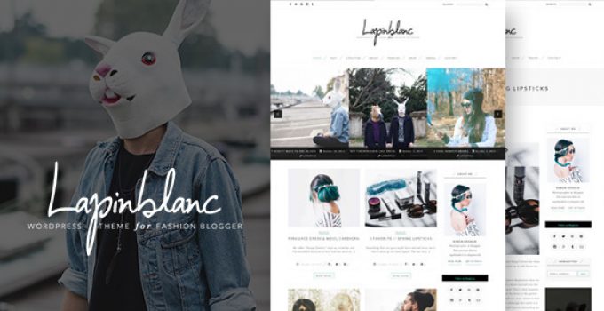 Lapin Blanc - Fashion Blog WordPress Theme