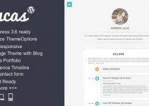 Lucas - Personal Minimalist Wordpress Blog Theme