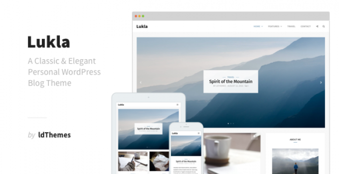 Lukla - A Responsive WordPress Blog Theme