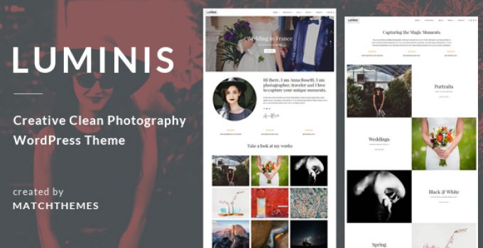 Luminis - Photography WordPress Theme for Wedding, Travel, Event Portfolios