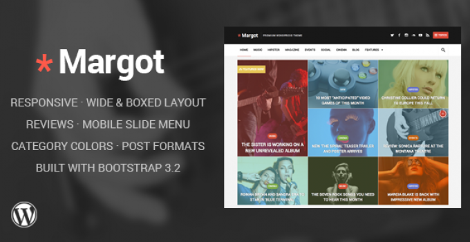 Margot - Responsive WordPress News Theme