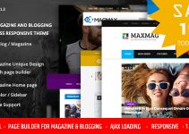 Maxmag - Magazine and Blogging WordPress Theme