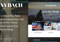 Maybach - A Responsive WordPress Blog Theme