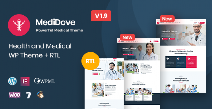 MediDove | Health and Medical WordPress Theme + RTL
