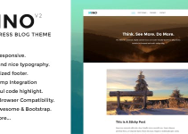 Mino Blog - Content Focused WordPress Theme