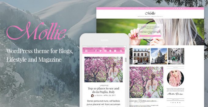 Mollie - Beautiful and Responsive WordPress Blog Theme