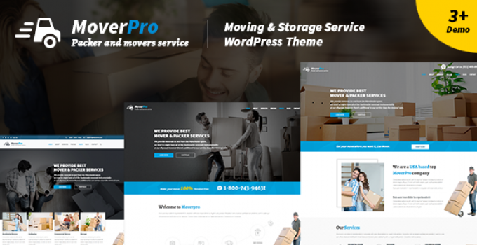 Mover Pro - WordPress Theme for Packers & Movers