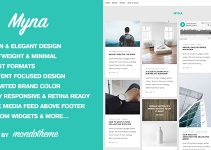 Myna - A Masonry WordPress Blog Theme
