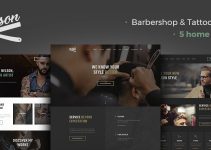 Nelson - Barbershop Hairdresser & Tattoo Salon WordPress Theme