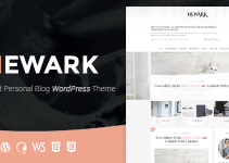 Newark - Writing and Personal Blog WordPress Theme