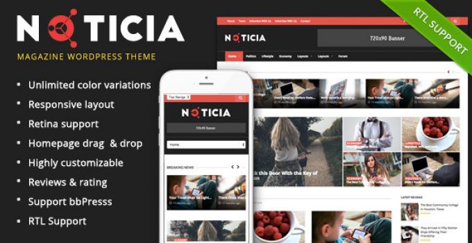 Noticia - Responsive WordPress Magazine Theme