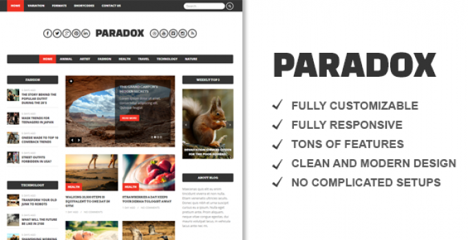 Paradox Premium WordPress Magazine