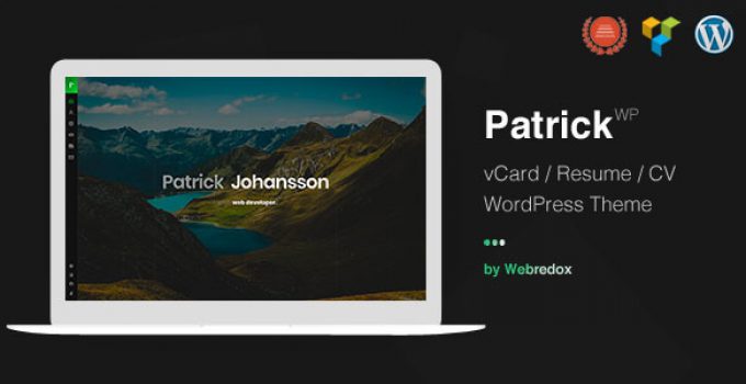 Patrick | vCard One Page WordPress Theme