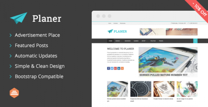Planer - Responsive WordPress Magazine Theme