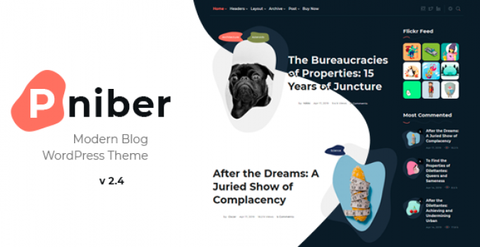 Pniber – Modern Blog WordPress Theme