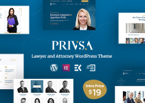 Privsa - Lawyer and Attorney WordPress Theme