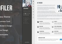 Profiler - vCard Resume WordPress Theme