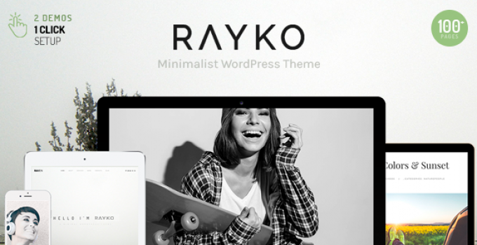 Rayko - Minimal Multi-Concept WordPress Theme
