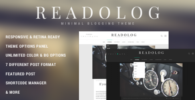 Readolog - Minimal Blogging Theme