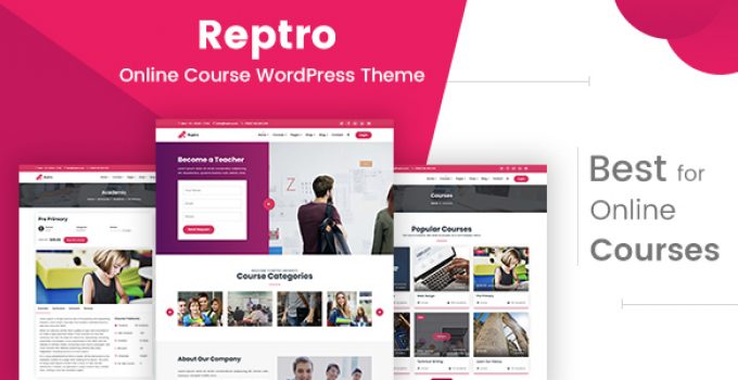 Reptro - Online Course WordPress Theme