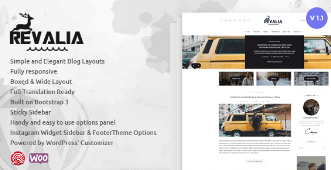 Revalia - Multi-Concept WordPress Blog & Shop Theme
