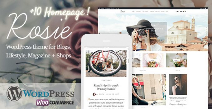 Rosie - A Beautiful WordPress Blog and Shop Theme