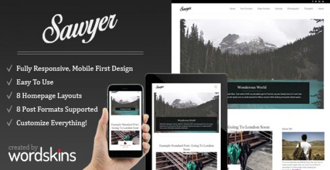 Sawyer - Clean & Responsive WordPress Blog Theme