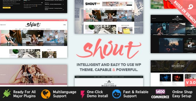 Shout - Blogging WordPress Theme