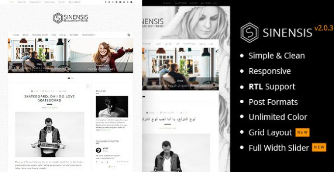 Sinensis | Simple and Readable Blog Theme