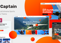 SkyCaptain | Skydiving & Extreme Flying Sports WordPress Theme