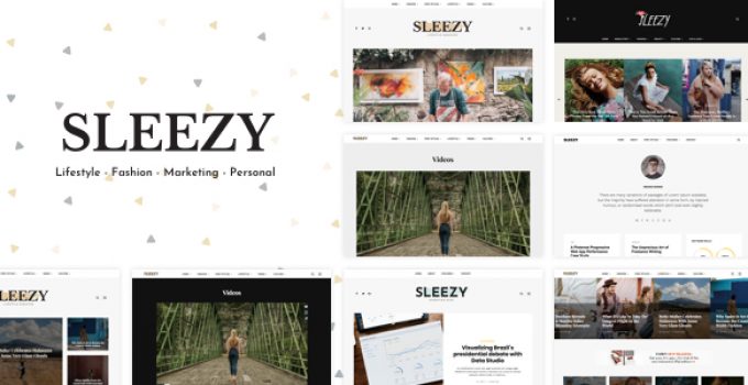 Sleezy Lifestyle - Marketing WordPress Theme