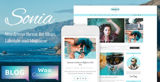 Sonia - A Responsive WordPress Blog and Shop Theme