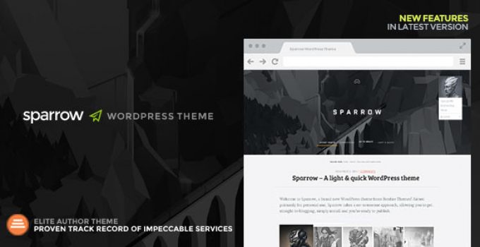 Sparrow: A Responsive WordPress Blog Theme
