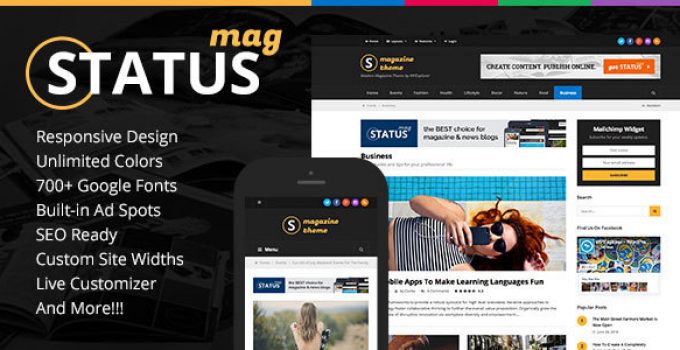 Status Magazine WordPress Theme