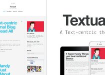 Textual - A Text-Centric WordPress Blog Theme
