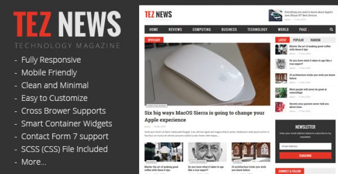 TezNews - Responsive Magazine & News Theme