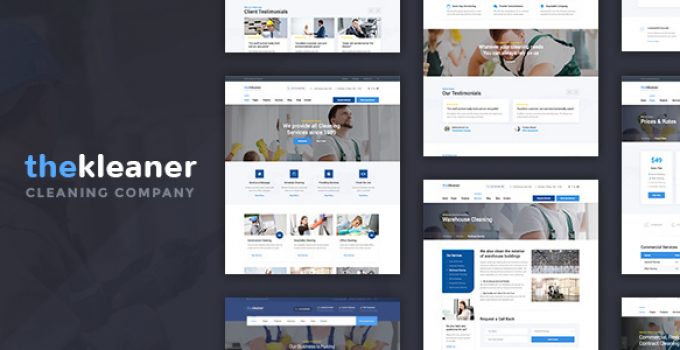The Kleaner - Industrial Cleaning Company WordPress Theme